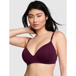 Victoria's Secret PINK Wear Everywhere Lightly Lined Wireless Bra 36DD Wild Rose